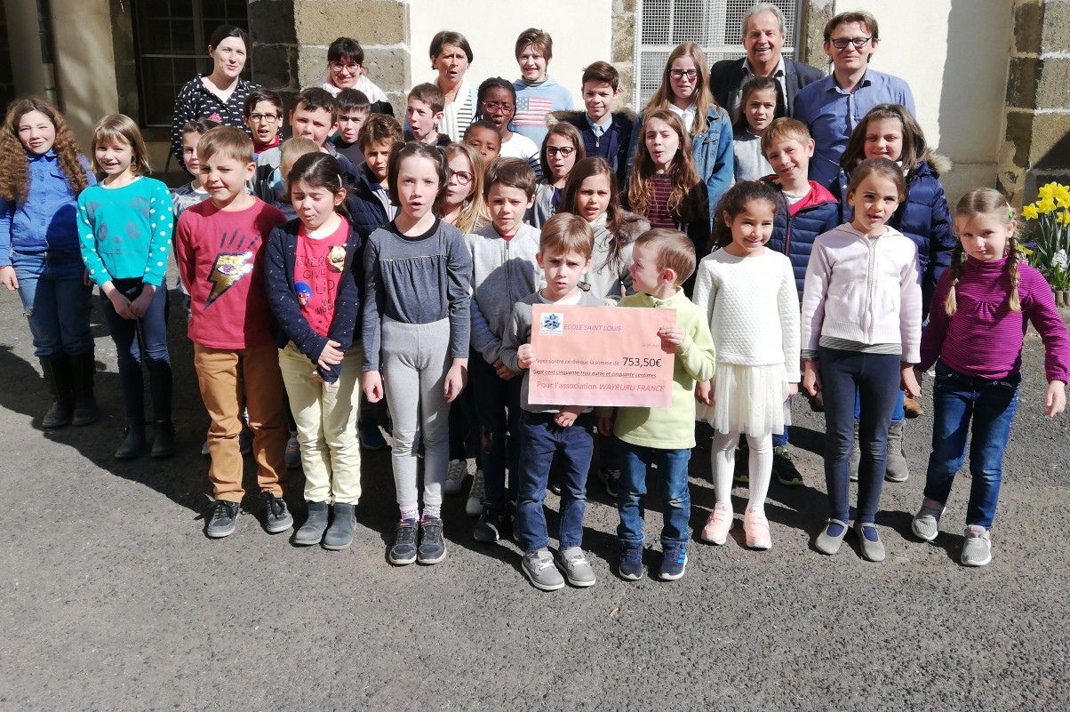 Plus de 750€ récoltés pour l'association WAYRURU FRANCE