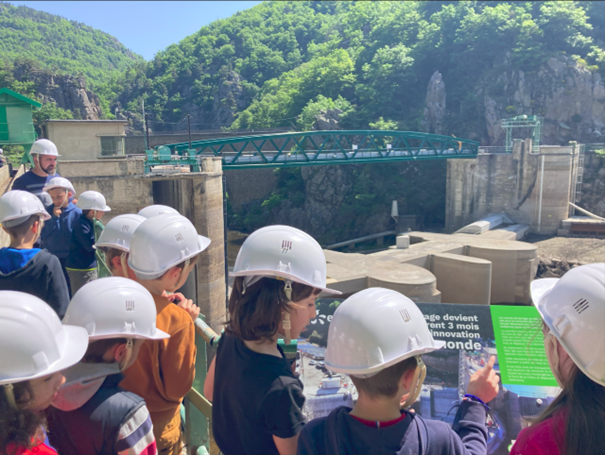 Visite du barrage de Poutès
